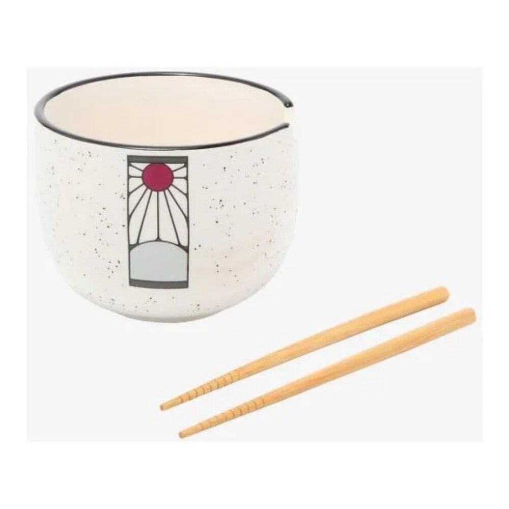 Demon Slayer ramen bowl & chopsticks NIB Hot Topic just funky (W1130)